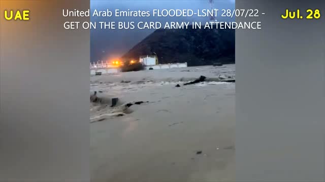 ⁣ United Arab Emirates FLOODED-LSNT 28/07/22 - GET ON THE BUS CARD