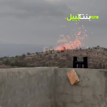 ►‼▶◾🇵🇸🇫🇷🚨‼️ Footage of an Israeli airstrike on Lebanon today Oct. 19, 2023