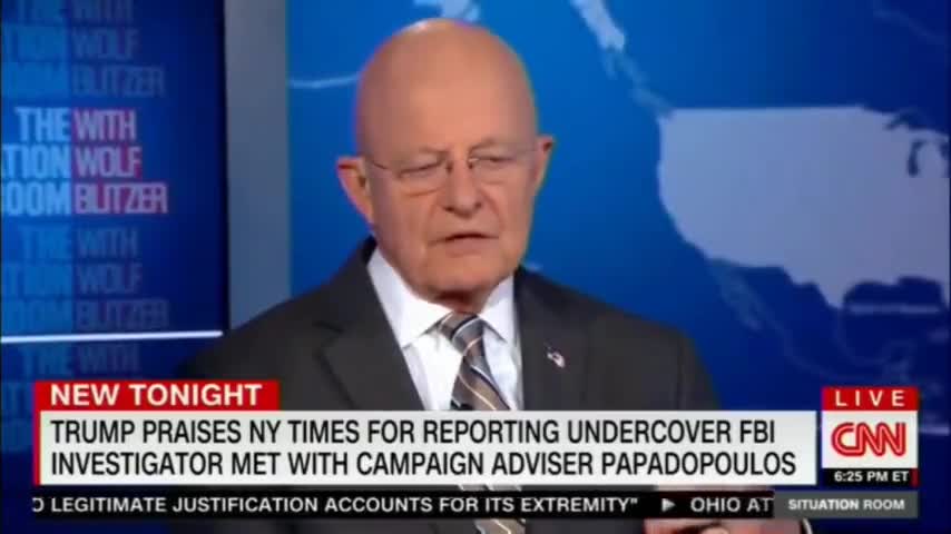 DNI Clapper ADMITTED SPYING on Trump