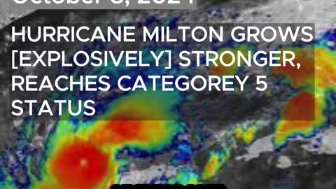 Hurricane Milton Intensifies to Category 5, Threatens Florida