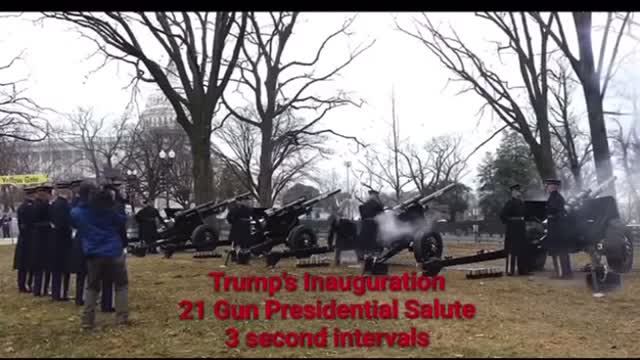 100% PROOF China Joe is NOT the PRESIDENT!!! WRONG 21 Gun SALUTE at Inauguration!! PLEASE SHARE!!!