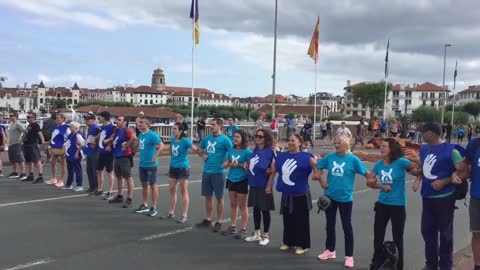 Demonstrace proti věznění aktivistů za samostanost v Baskicku