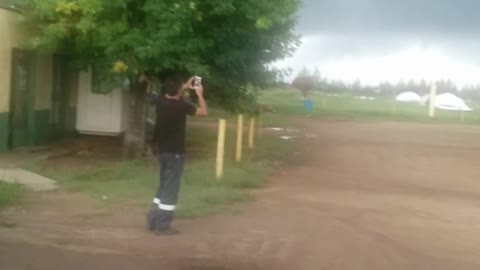 Tornado Rips Shed Into Pieces