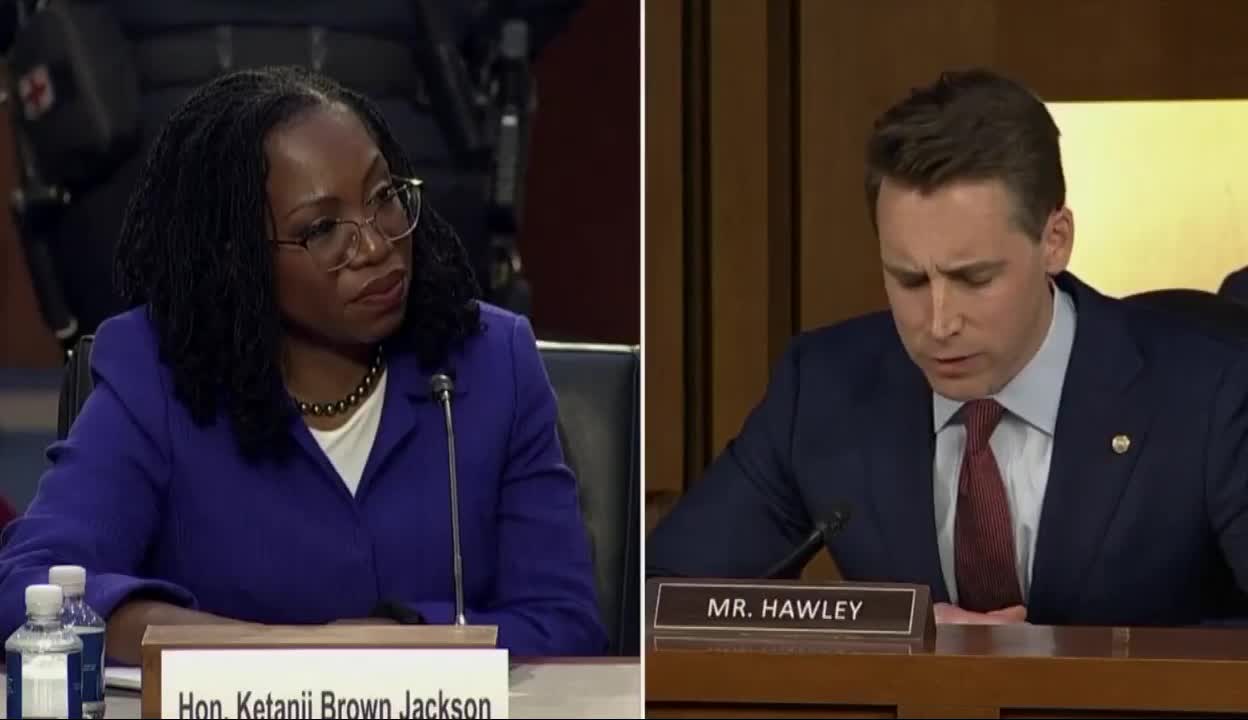 SCOTUS Hearing: Senator Hawley (R-MO) puts SCOTUS nominee, pedophile sympathizer