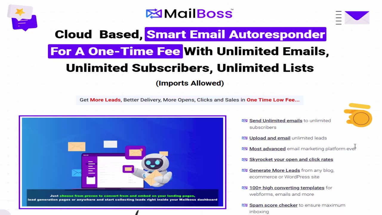 Mail Boss Review: Send Limitless Emails, Boost Opens & Clicks by 300%