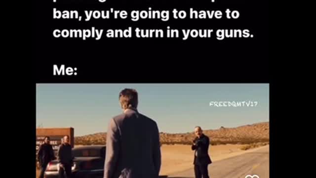 Don’t feel like turning in my guns