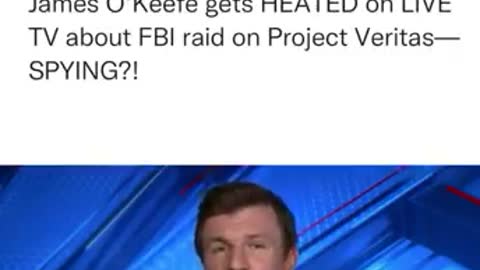 James O'Keefe gets HEATED on LIVE TV about FBI raid on Project Veritas— SPYING?!