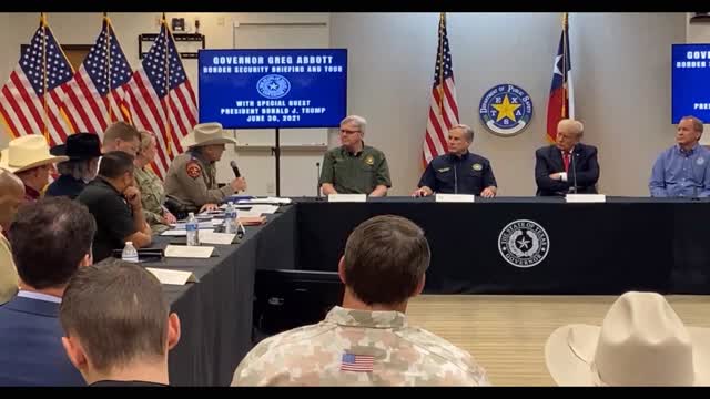 6/30/21 Border Security Briefing with 45th President Donald J. Trump