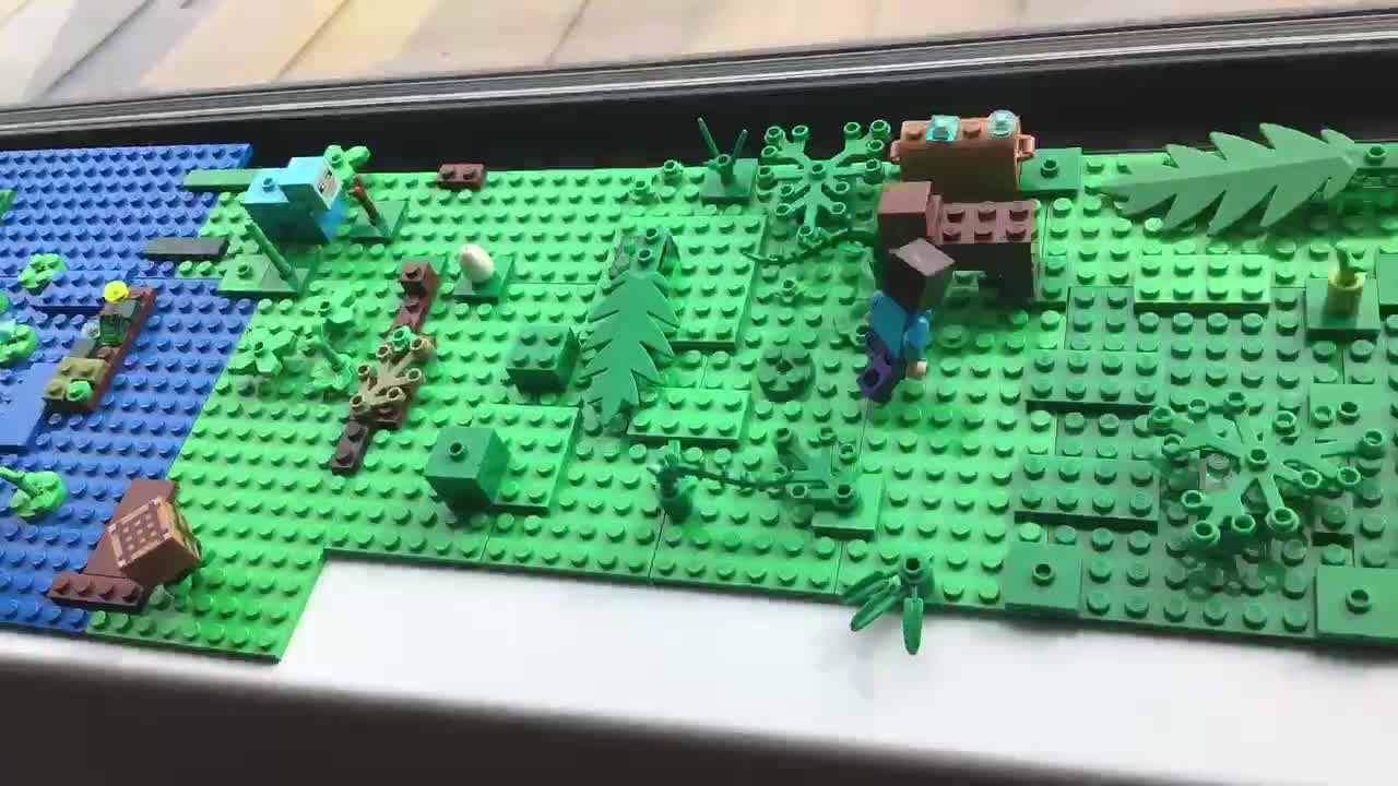 Minecraft day 1 A lego stop Motion