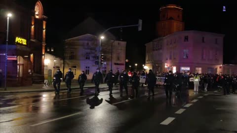 Wolgast: Der Demonstrationszug am 01.02.2022