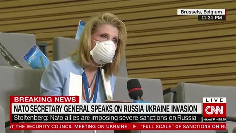 Hear Stoltenberg's response when asked if NATO will use force