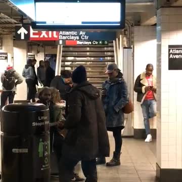 Subway two guys guitar serenade singing