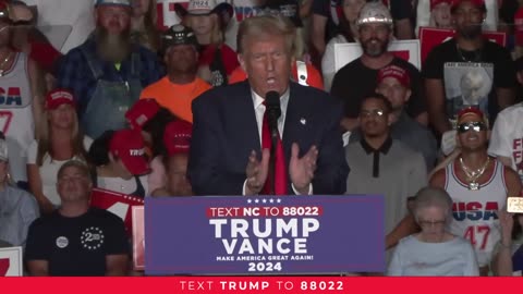 President Trump in Greensboro, NC