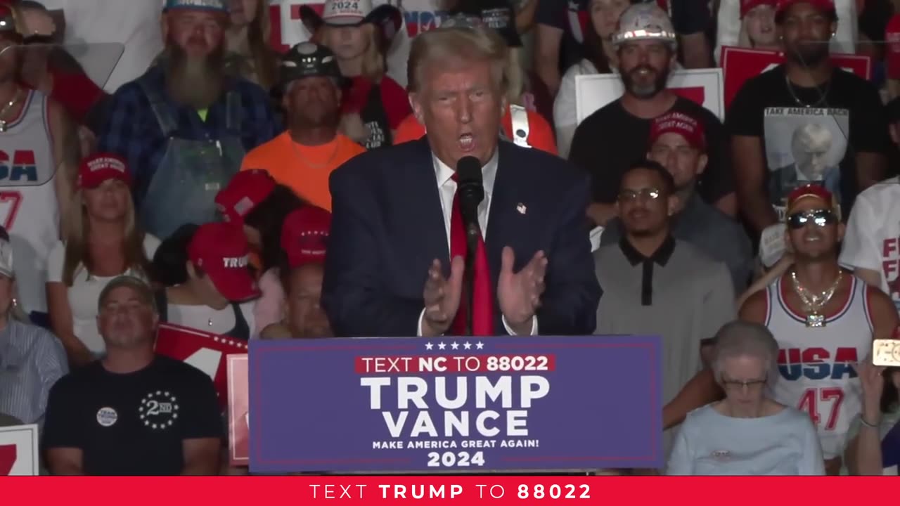 President Trump in Greensboro, NC