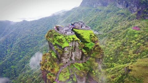 Aerial Photography Sky City, Fanjing Mountain, Guizhou【Curious China】