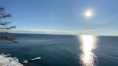 lake baikal in winter