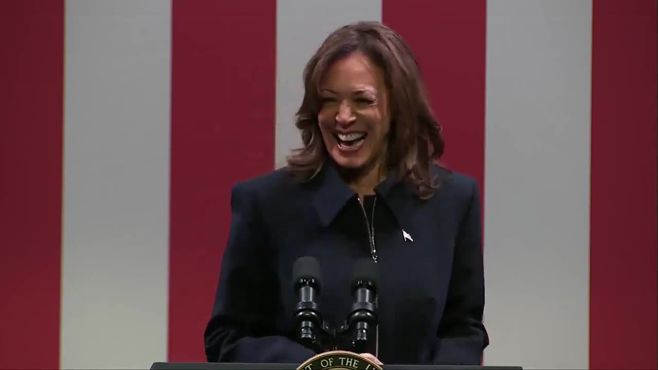 Kamala is still doing it...