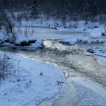 Not much open water now.