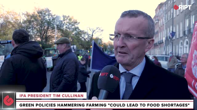 IFA president: Damaging farming "could lead to food shortages right across the world"