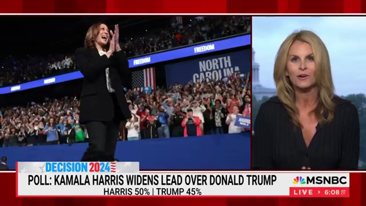 Harris widens her lead over trump in new 2024 polling