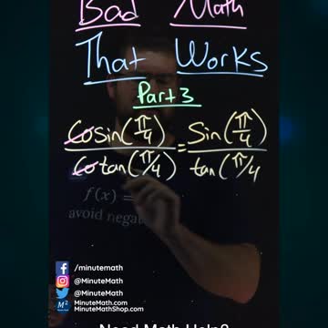 Bad Math That Works | Part 3 | Minute Math #shorts