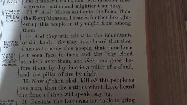 Moses gives God a fourth quarter pep talk.