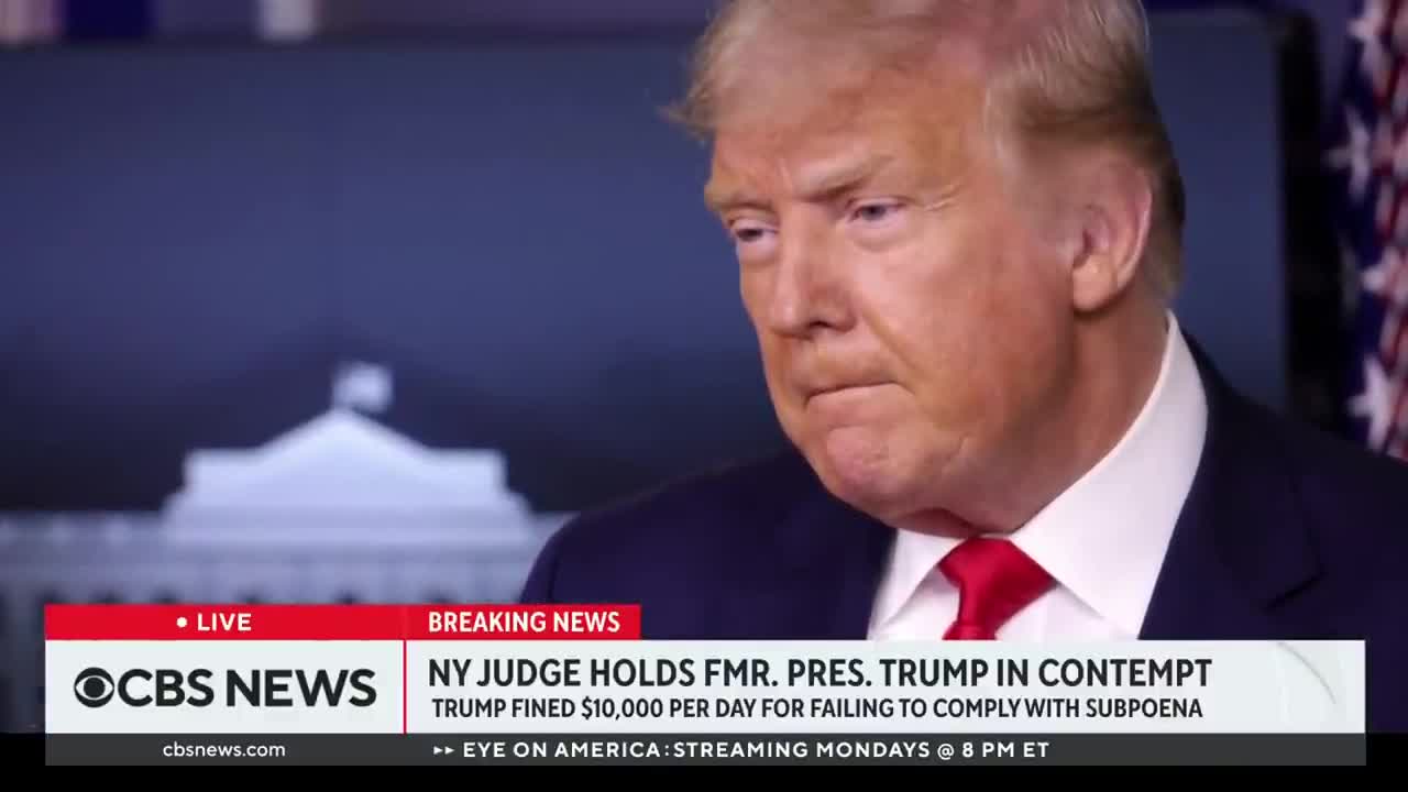 Judge orders Trump held in contempt in New York fraud investigation