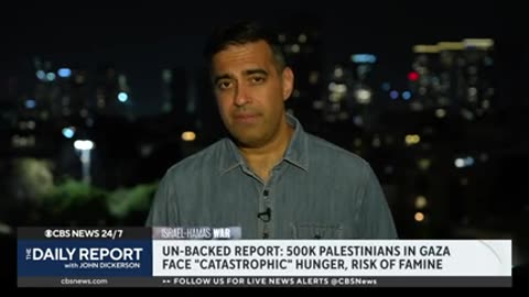 U.N.-backed report says 500,000 Gazans face famine risk CBS News