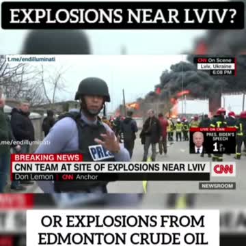 CNN Team at site of Explosions near Lviv