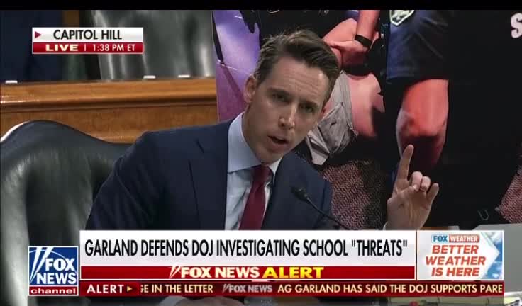 Josh Hawley on Merrick Garland 10/27/2021