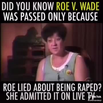 Proof: Roe-vs-Wade Based on Democrat Lies of Gang-Rape