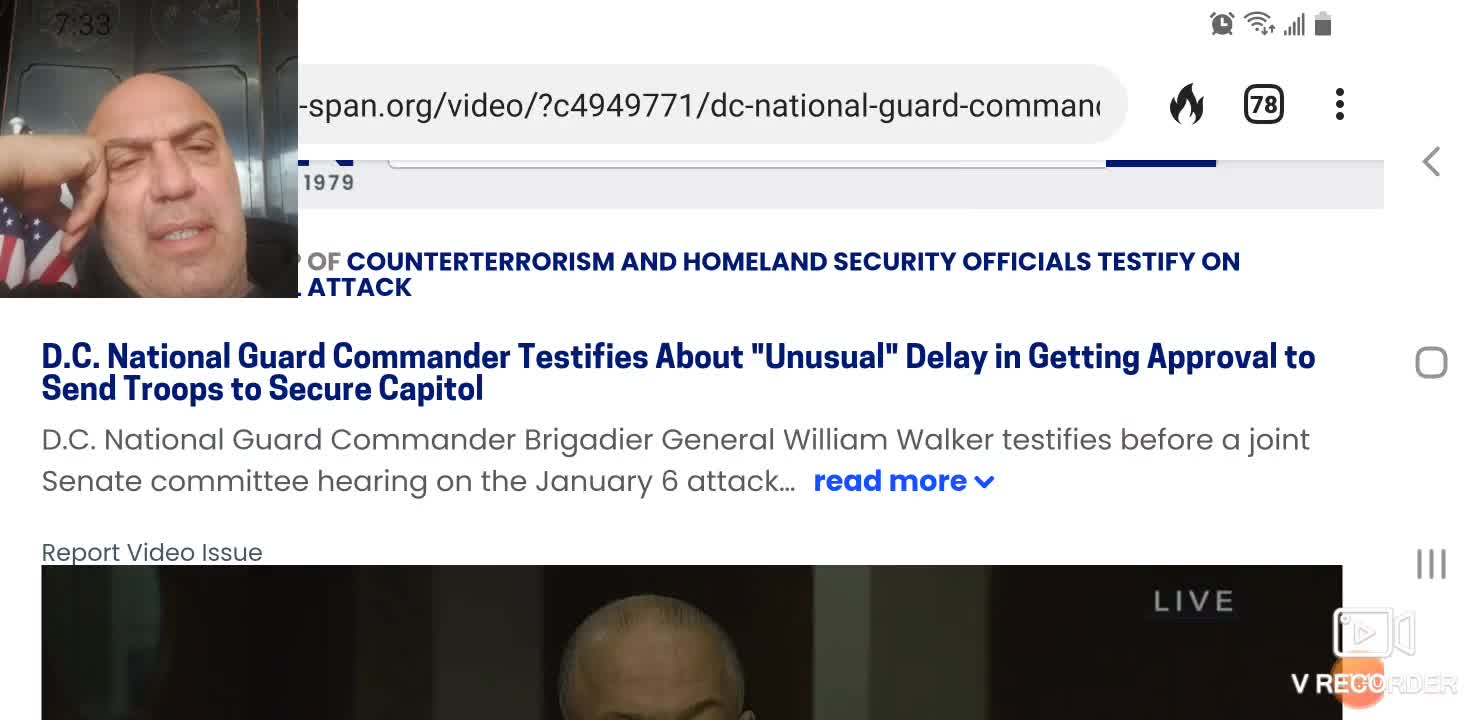 D."Unusual" Delay in Getting Approval to Send Troops to Secure Capitol