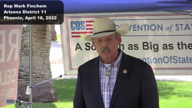AZ State Rep Finchem: “I support Convention of States because it is of the states.”