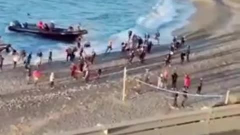 The immigrants are now using speed boats....