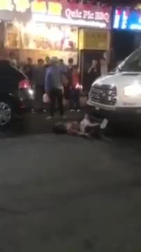 Black dude slammed by MMA fighter