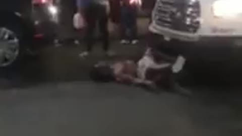 Black dude slammed by MMA fighter