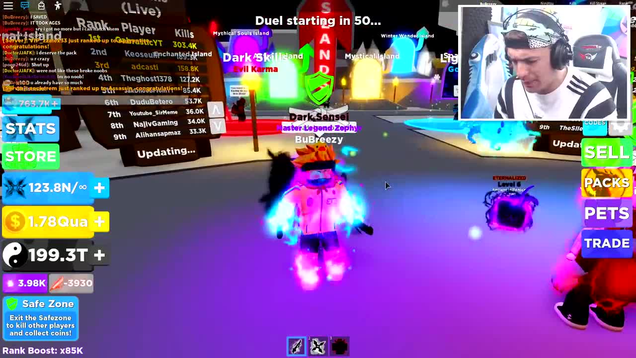 NOOB DISGUISE TROLLING!! NOOB WITH FULL TEAM OF BEST PETS TROLLS RICH BULLY IN ROBLOX NINJA LEGENDS!