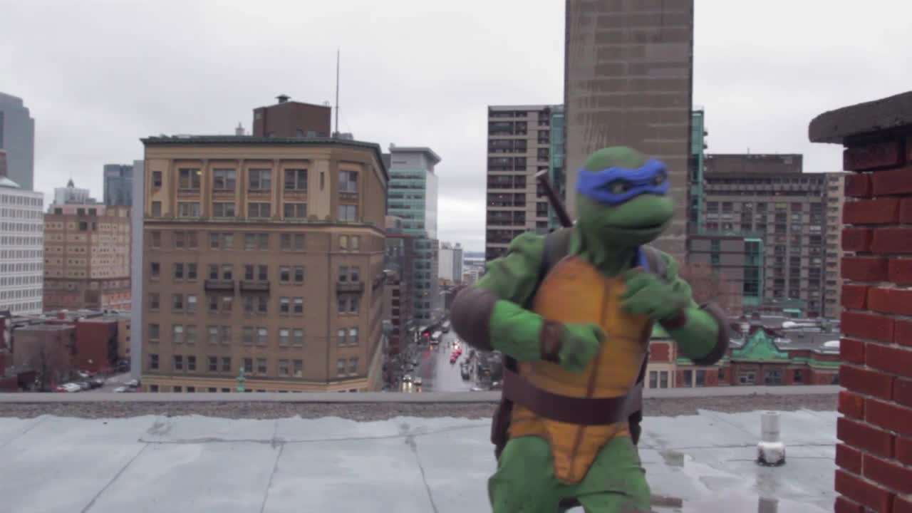 Teenage Mutant Ninja Turtles invade downtown Montreal