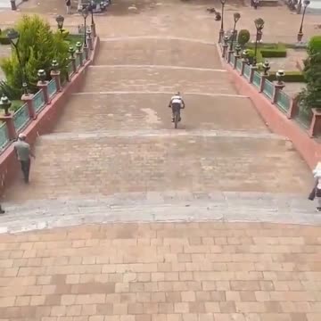 Failed attempt at biking down the stairs in Mexico
