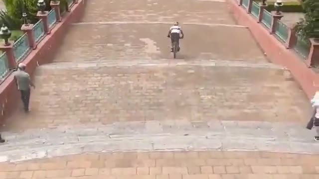 Failed attempt at biking down the stairs in Mexico