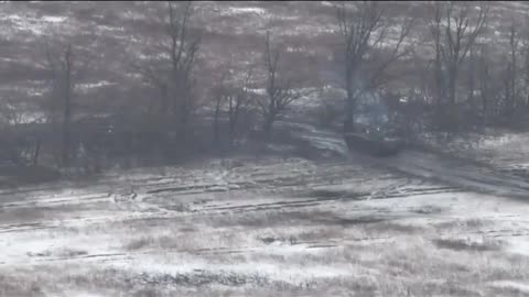 Russian APC Hits a Mine