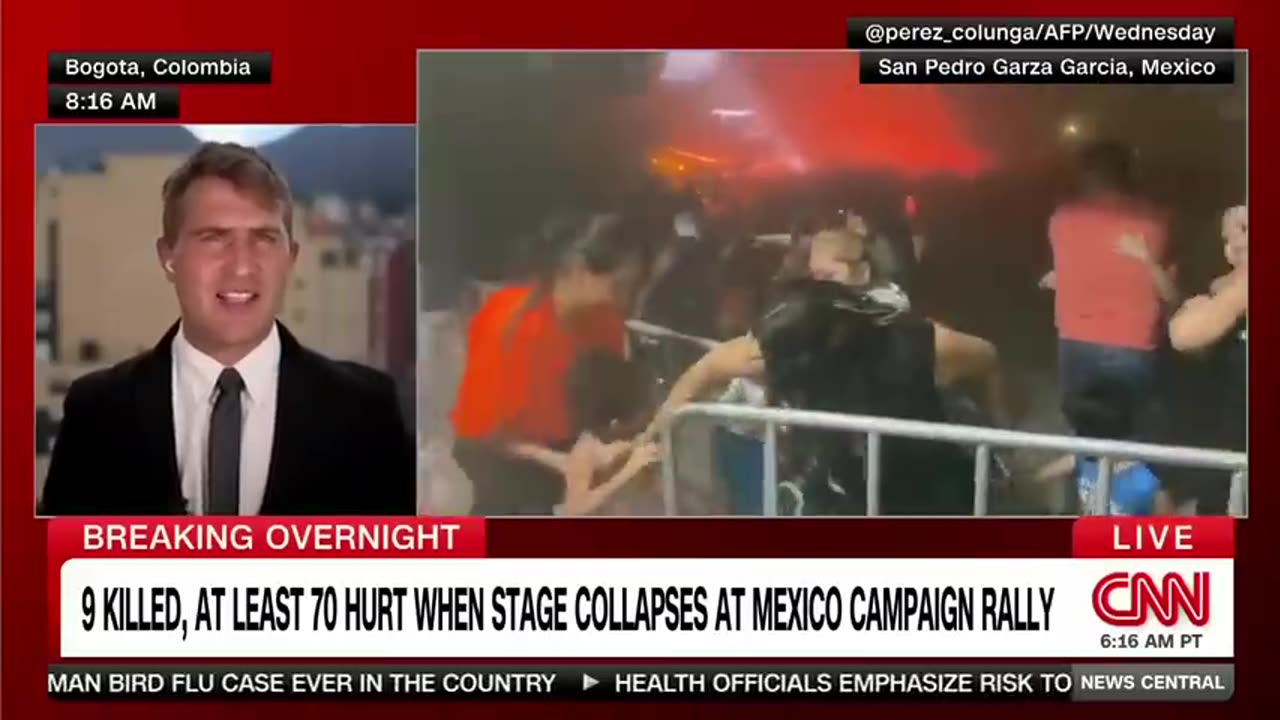 EXCLUSIVE Video shows stage collapse at Mexico election rally CNN News