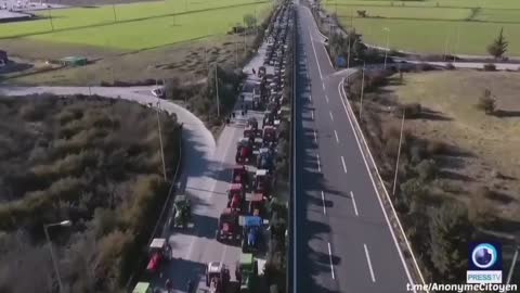Truckers for Freedom in Greece today. Absolutely epic!