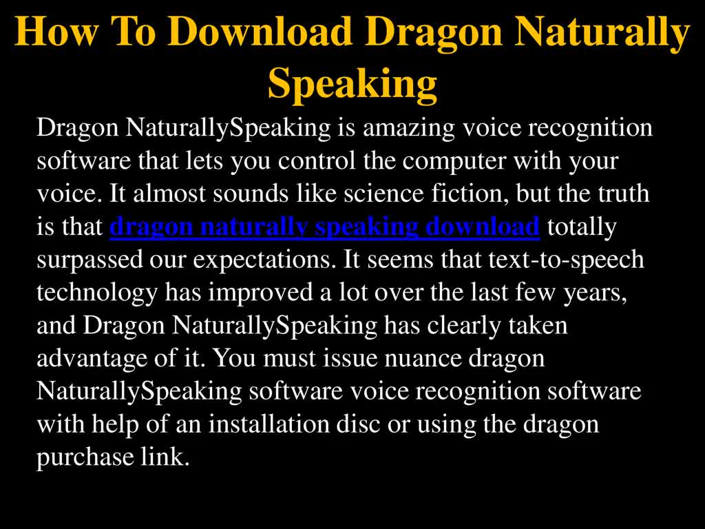 How To Download dragon naturally speaking