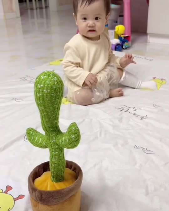 What a funny baby with funny toy