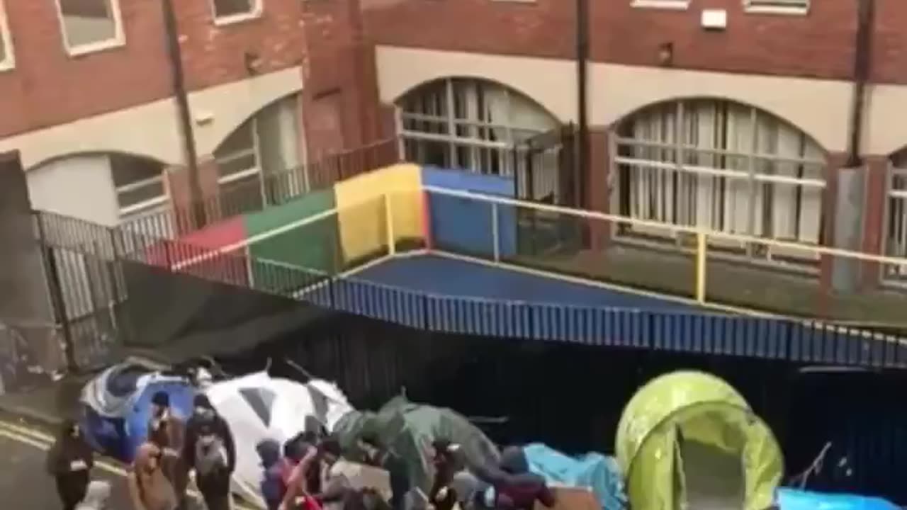 Illegal immigrants living in tents rioted in Dublin. They don't want to live in tents