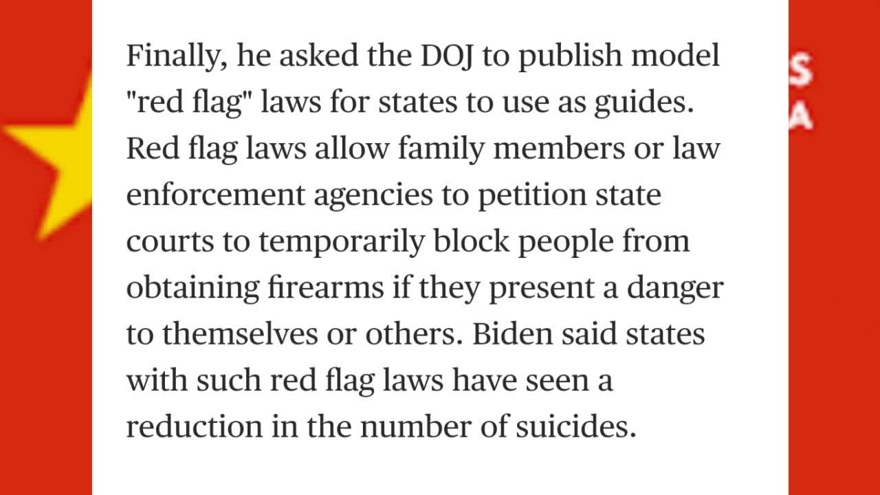 Friday! 🔥🔥 Old Joe and gun control...