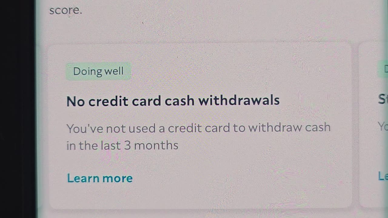 Uk credit control already affecting the British ?