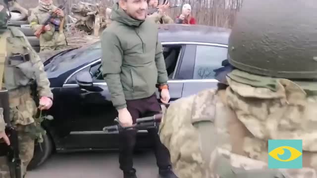 UKRAINE MILITARY STOP CHECK CAR FOLLOWED BY BIG SHOCK