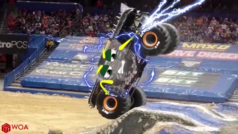 Crazy Monster Truck Freestyle Moments Monster Jam highlights 2020 Funny / Lustig